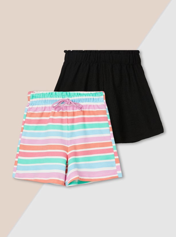 Girls Assorted Shorts - Pack of 2