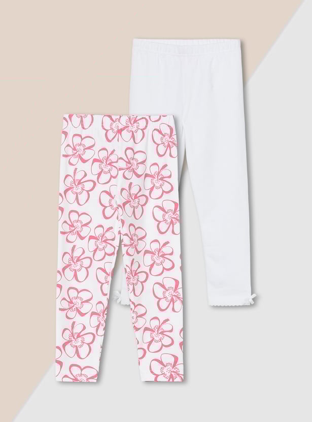 Girls Assorted Leggings - Pack of 2