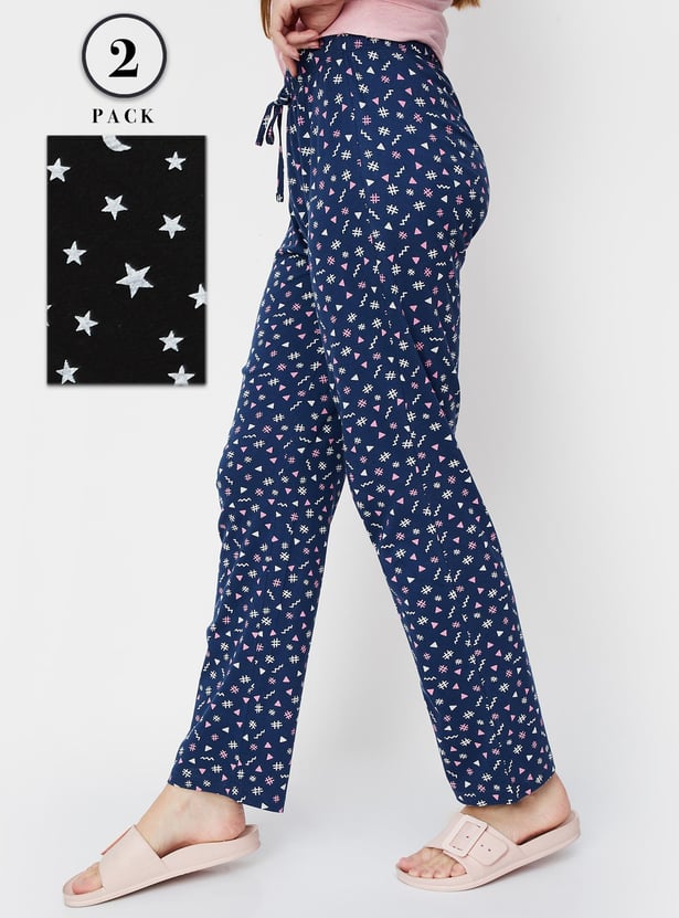 Women Printed Pyjamas - Pack of 2