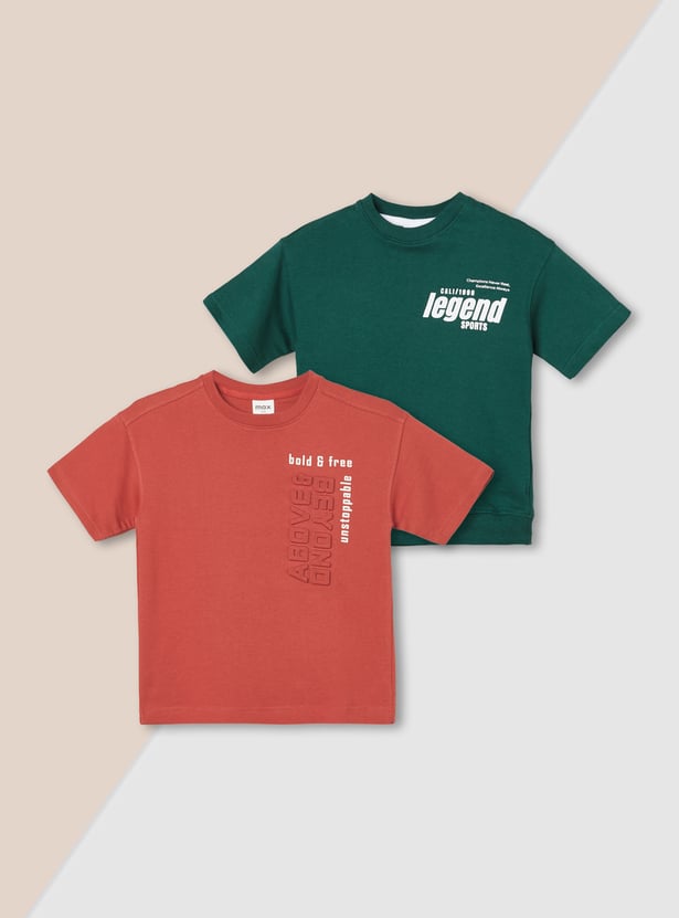 Boys Printed T-shirt - Pack of 2