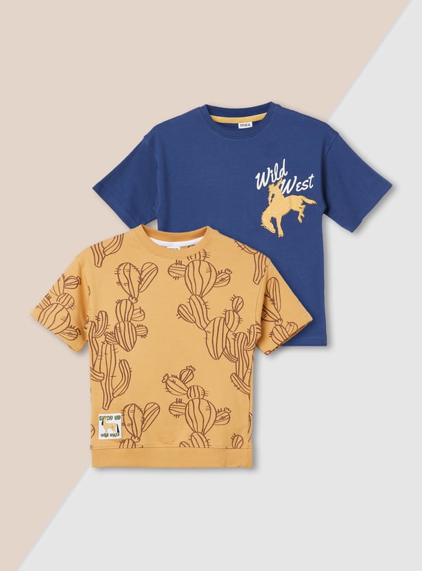 Boys Printed T-shirt - Pack of 2