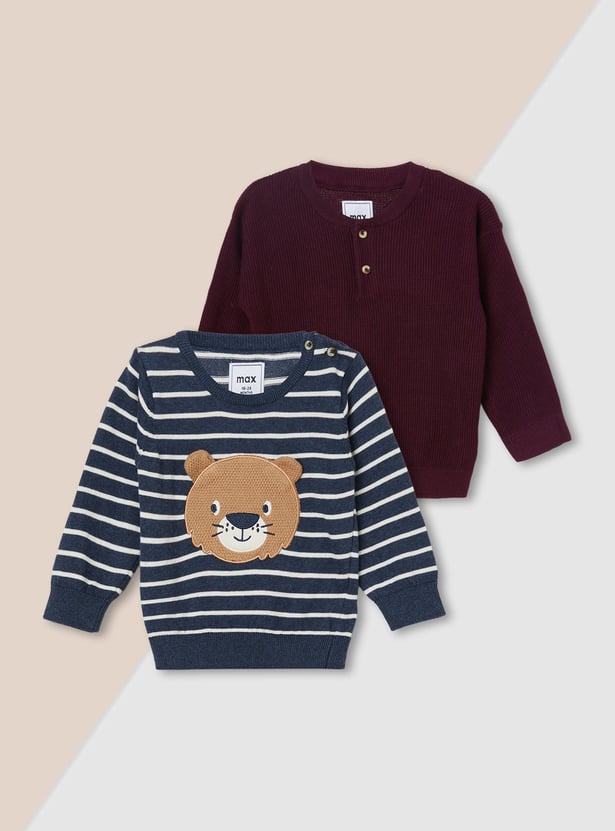Boys Assorted Sweaters - Pack of 2