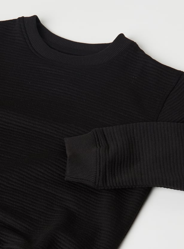 Boys Textured Sweatshirts - Pack of 2