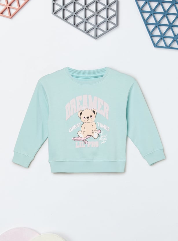 Girls Graphic Print Sweatshirt - Pack of 2