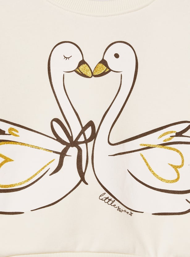 Girls Printed Sweatshirt - Pack of 2