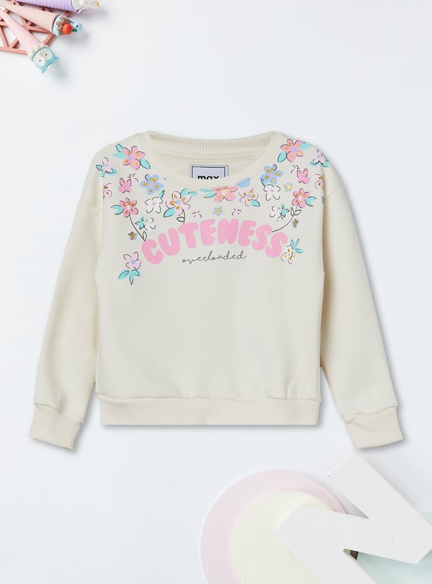 Girls Printed Sweatshirt - Pack of 2