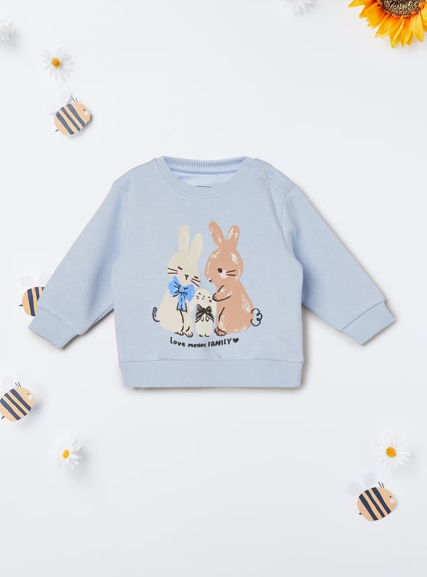 Girls Printed Sweatshirt - Pack of 2