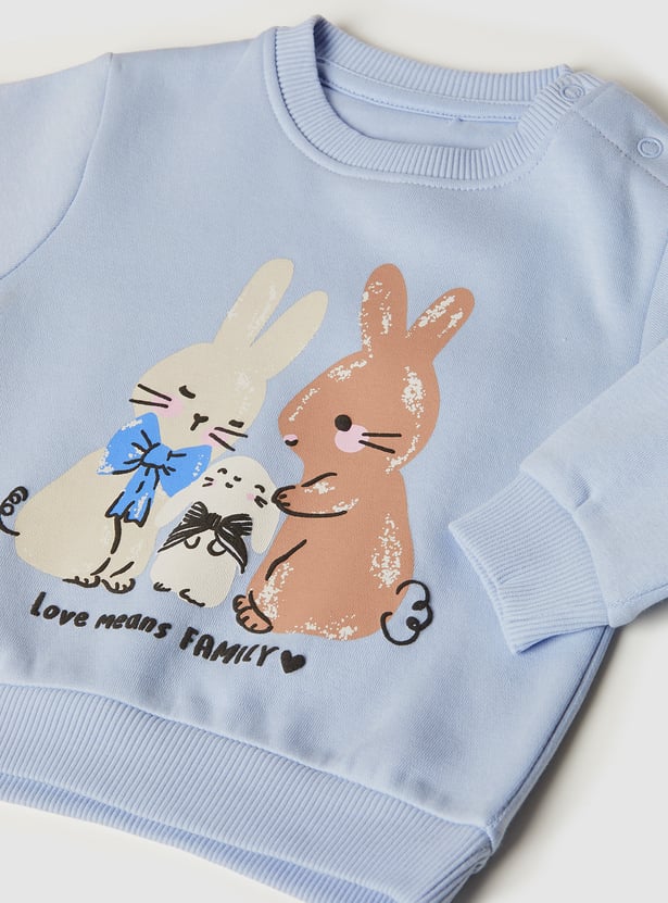 Girls Printed Sweatshirt - Pack of 2