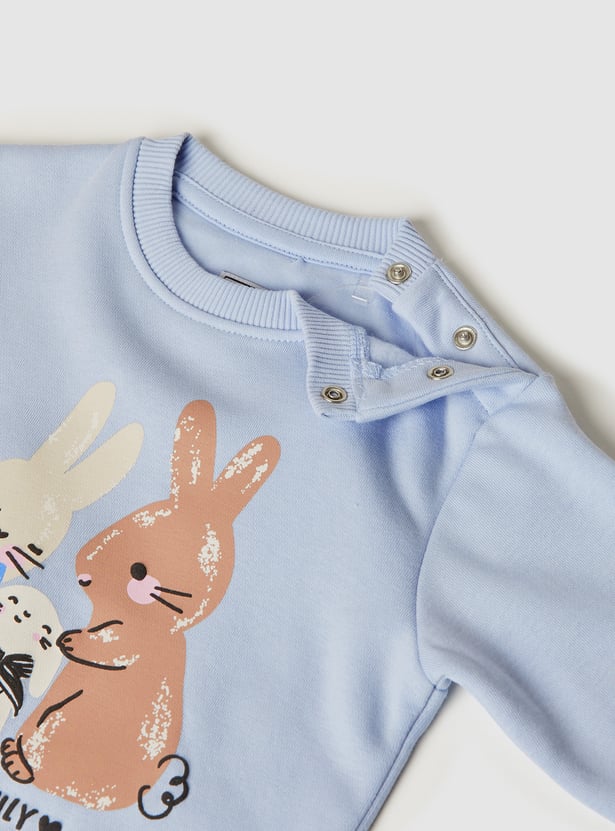 Girls Printed Sweatshirt - Pack of 2