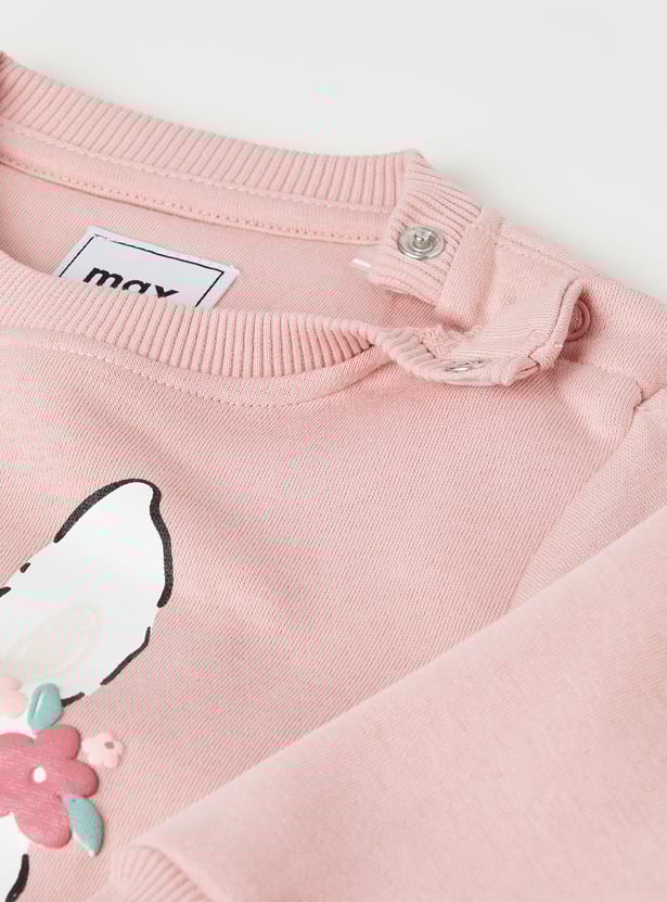 Girls Printed Sweatshirt - Pack of 2