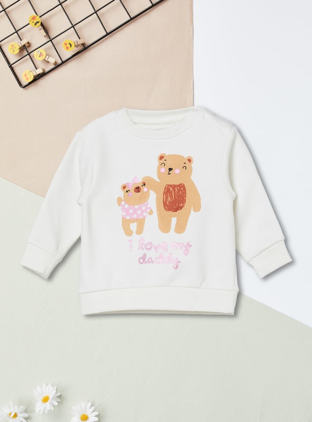 Girls Graphic Print Sweatshirt - Pack of 2