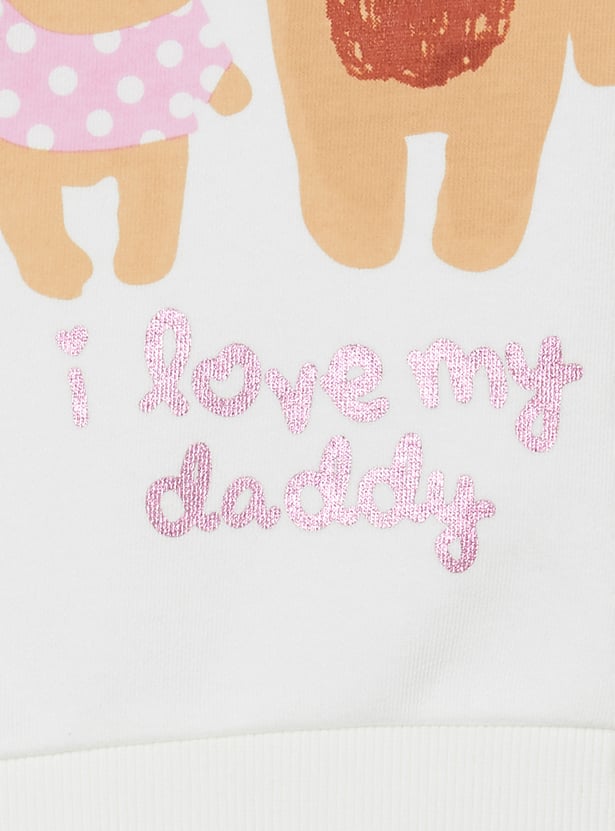 Girls Graphic Print Sweatshirt - Pack of 2