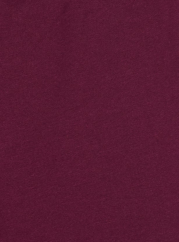 Girls Solid Cargo Track Pants - Pack of 2