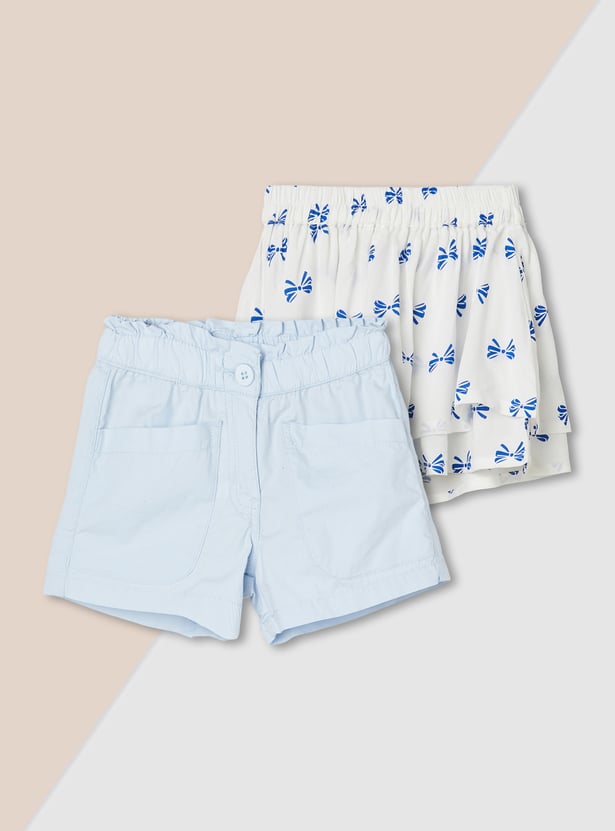 Girls Assorted Shorts - Pack of 2
