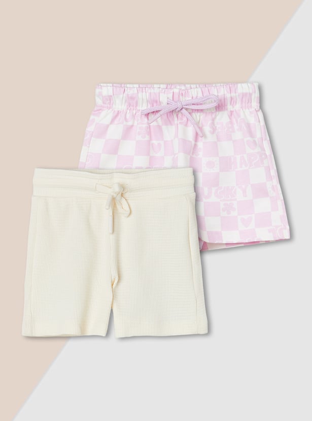 Girls Assorted Shorts - Pack of 2