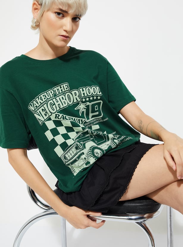 URB_N Women Printed T-shirt - Pack of 2