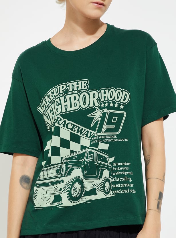 URB_N Women Printed T-shirt - Pack of 2