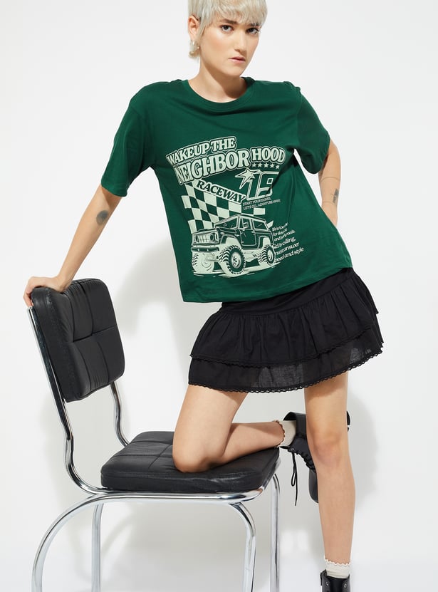 URB_N Women Printed T-shirt - Pack of 2