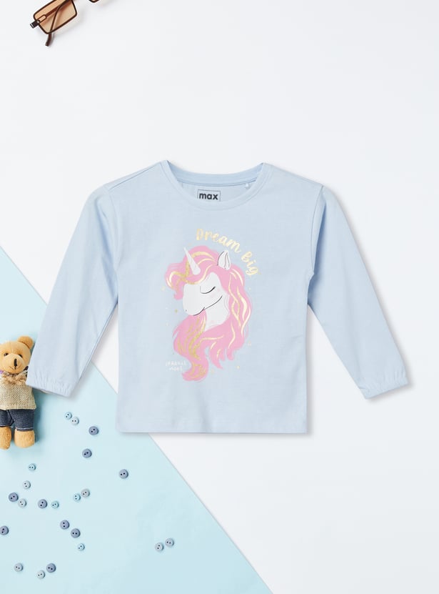 Girls Printed T-shirt - Pack of 2