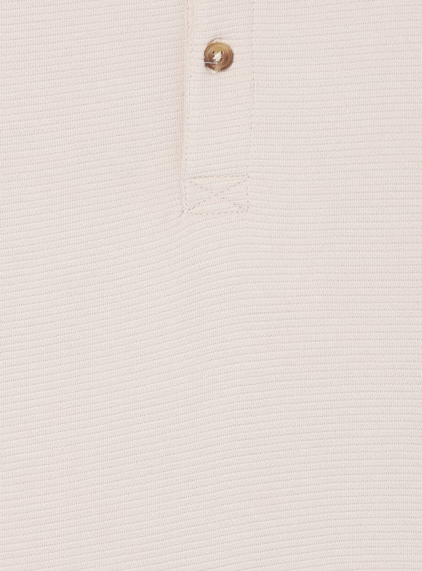Boys Textured Polo T-shirt - Pack of 2
