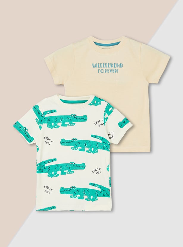 Boys Printed T-shirt - Pack of 2