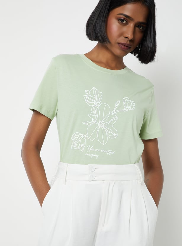 Women Printed T-shirt - Pack of 2