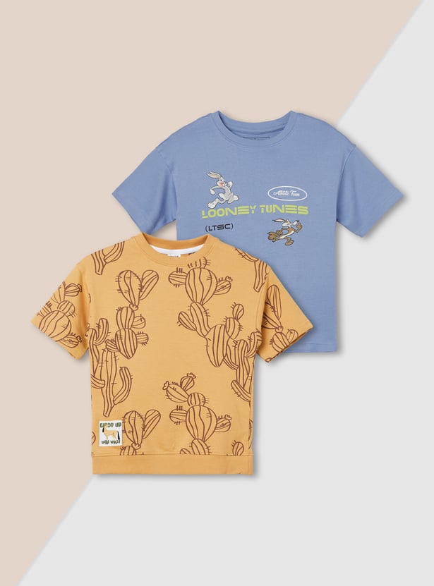 Boys Printed T-shirt - Pack of 2