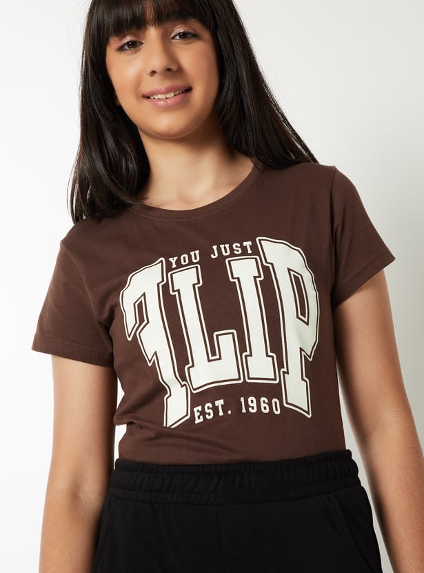 Girls Printed T-shirt - Pack of 2