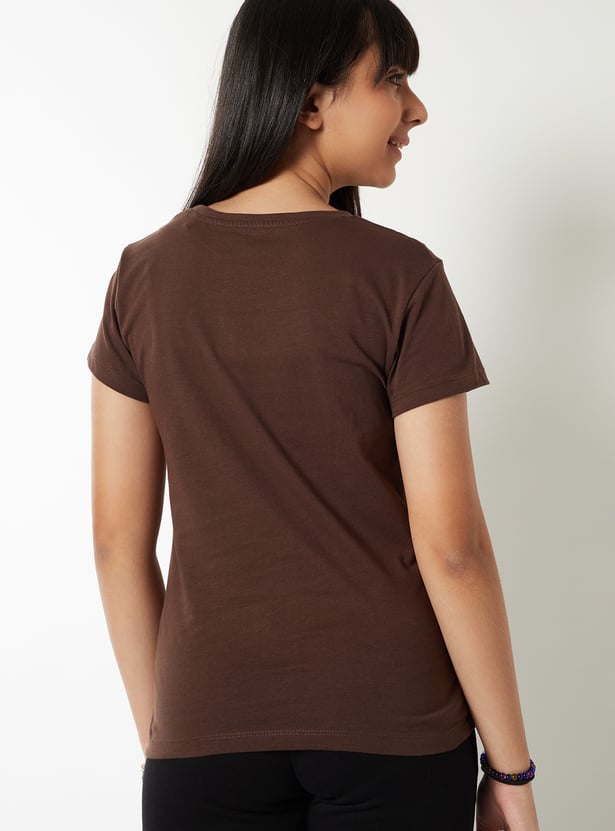 Girls Printed T-shirt - Pack of 2