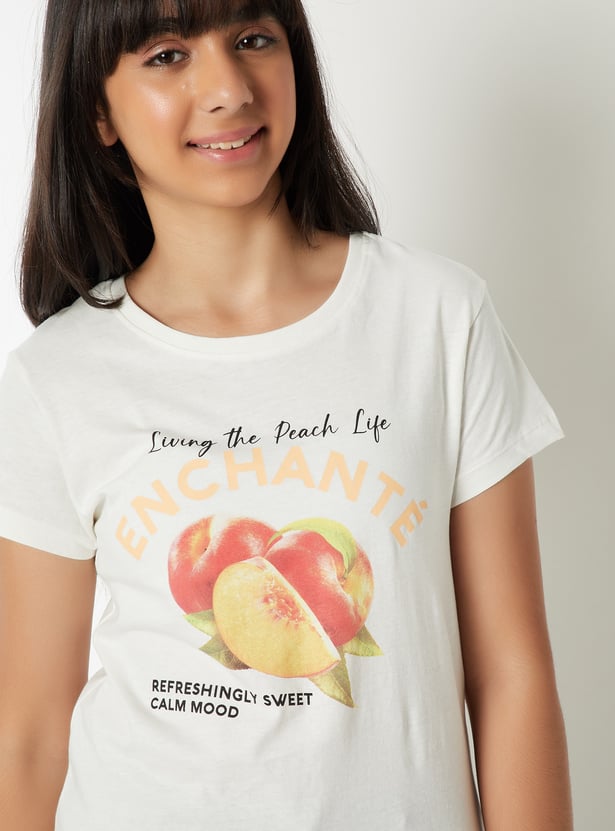 Girls Printed T-shirt - Pack of 2