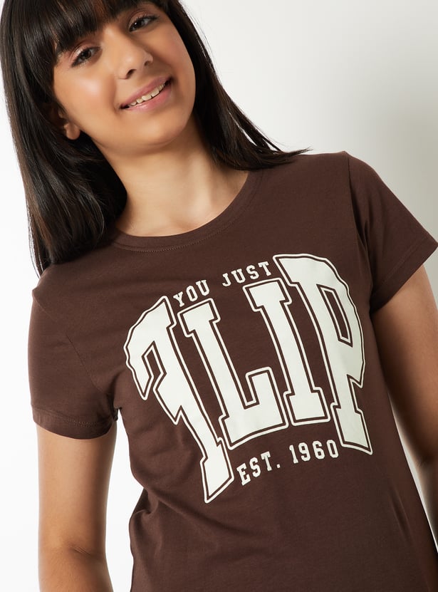 Girls Printed T-shirt - Pack of 2