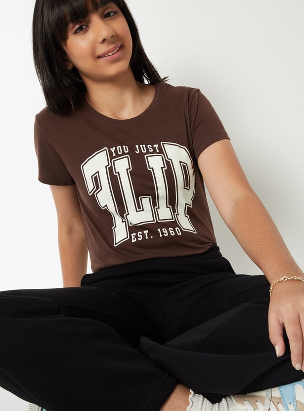 Girls Printed T-shirt - Pack of 2