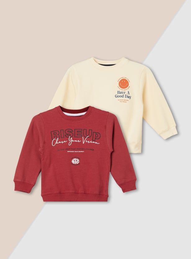Boys Printed Sweatshirts - Pack of 2