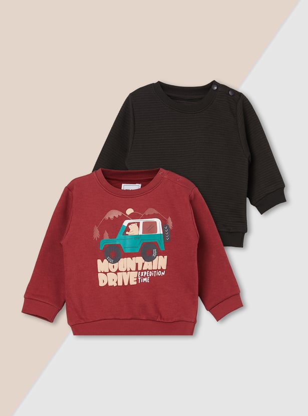 Boys Assorted Sweatshirt - Pack of 2