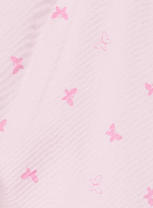 Girls Printed Leggings - Pack of 2