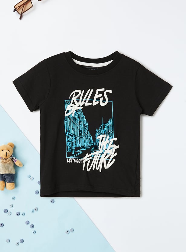 Boys Printed T-shirt - Pack of 2