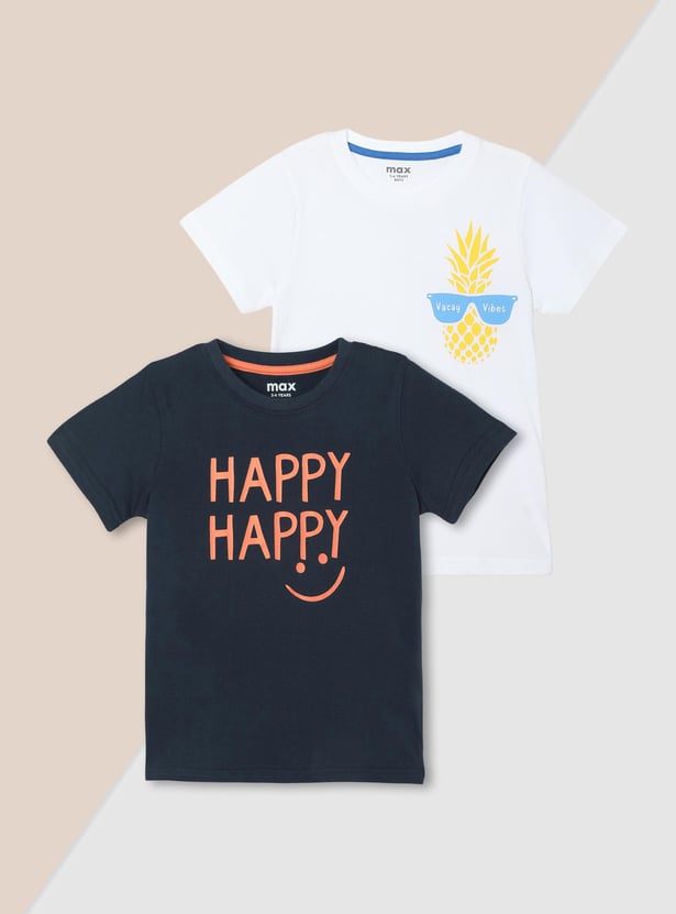 Boys Printed T-shirt - Pack of 2