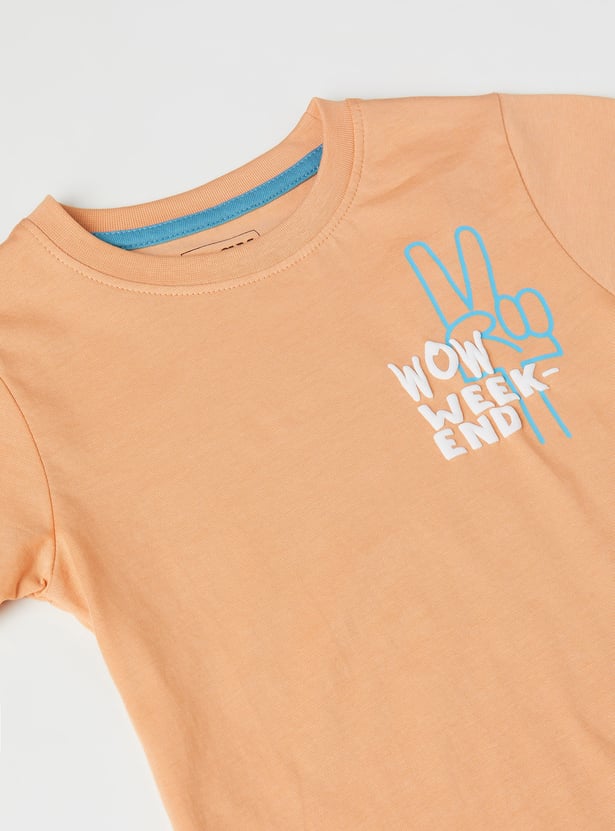 Boys Printed T-shirt - Pack of 2