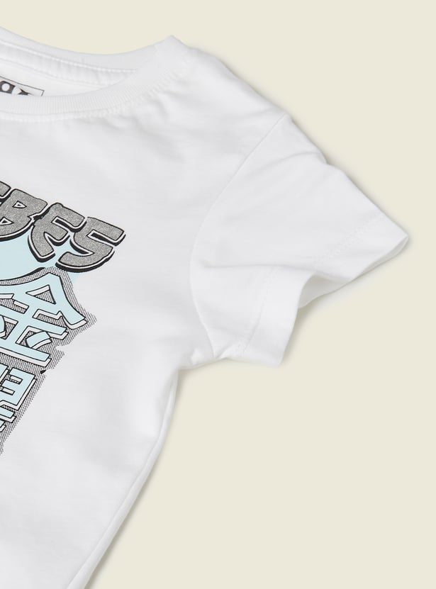 Girls Printed T-shirt - Pack of 2