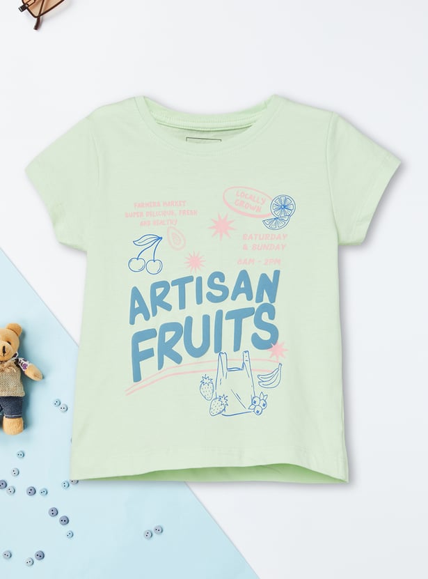 Girls Printed T-shirt - Pack of 2