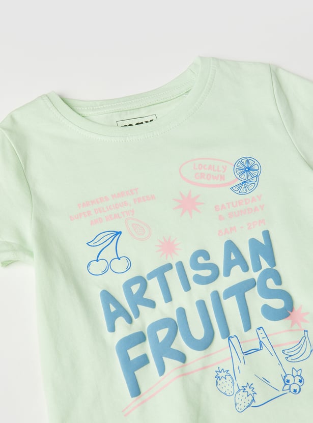 Girls Printed T-shirt - Pack of 2