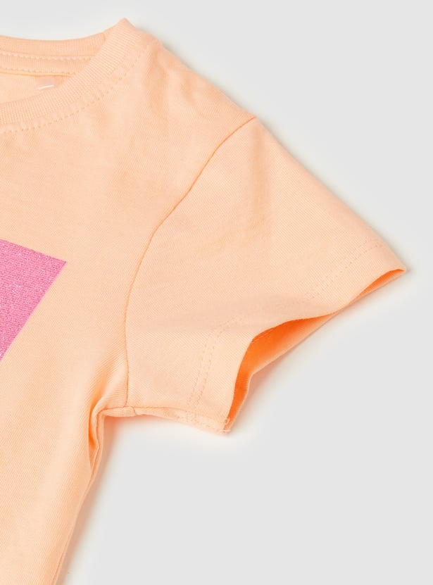 Girls Printed T-shirt - Pack of 2