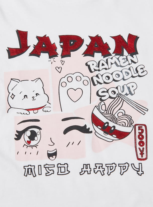 Girls Printed T-shirt - Pack of 2