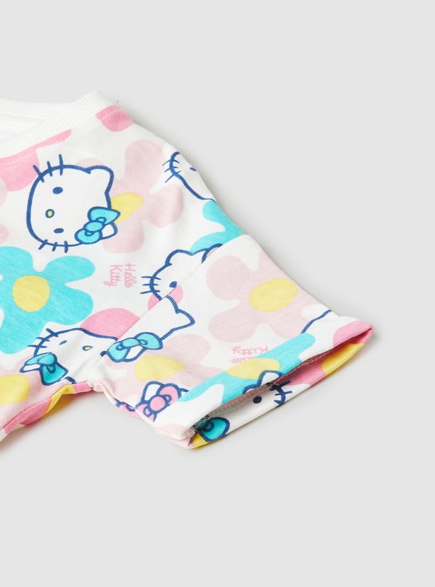 Girls Printed T-shirt - Pack of 2
