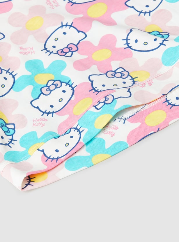 Girls Printed T-shirt - Pack of 2
