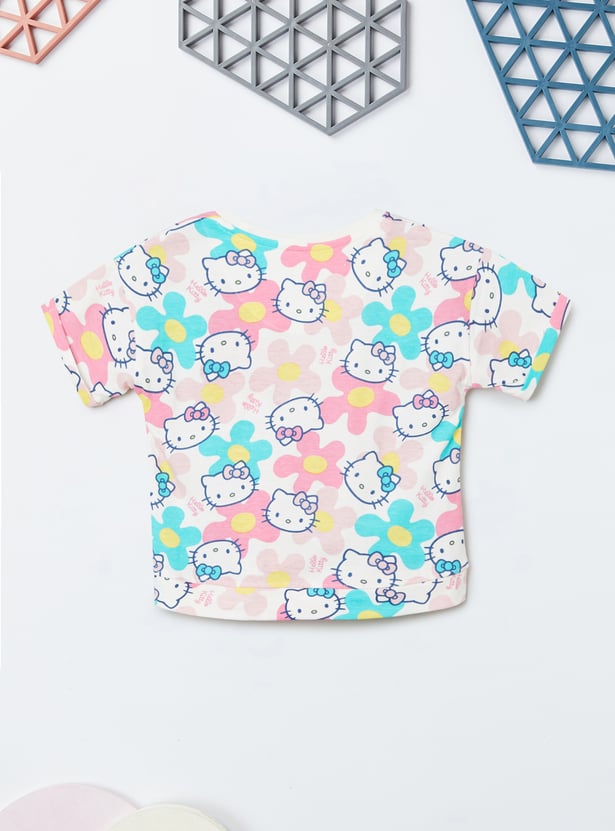 Girls Printed T-shirt - Pack of 2