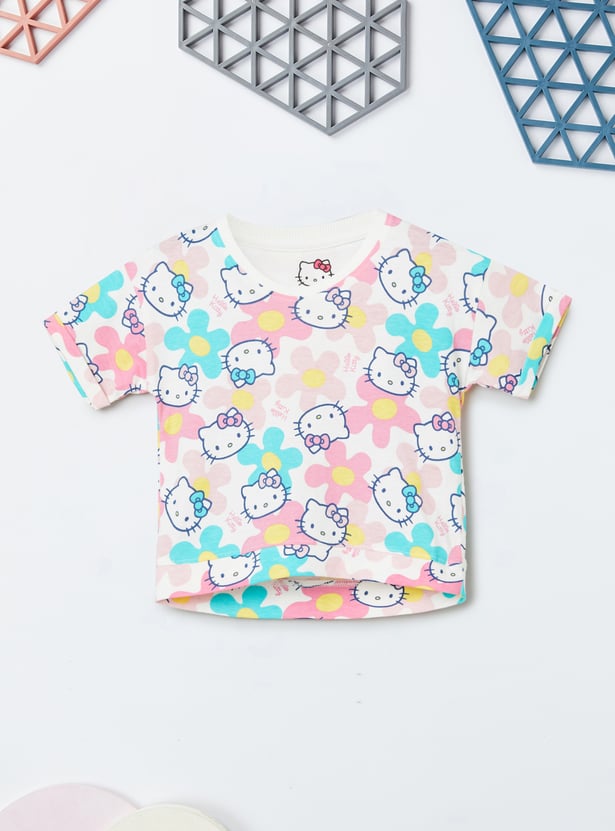Girls Printed T-shirt - Pack of 2