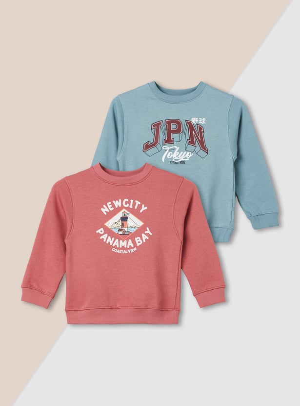 Boys Printed Sweatshirt - Pack of 2