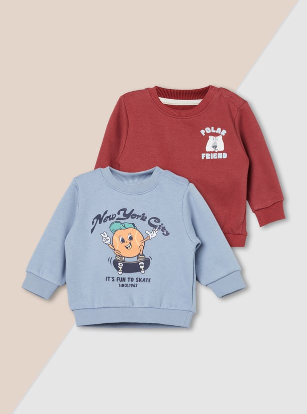 Boys Printed Sweatshirt - Pack of 2