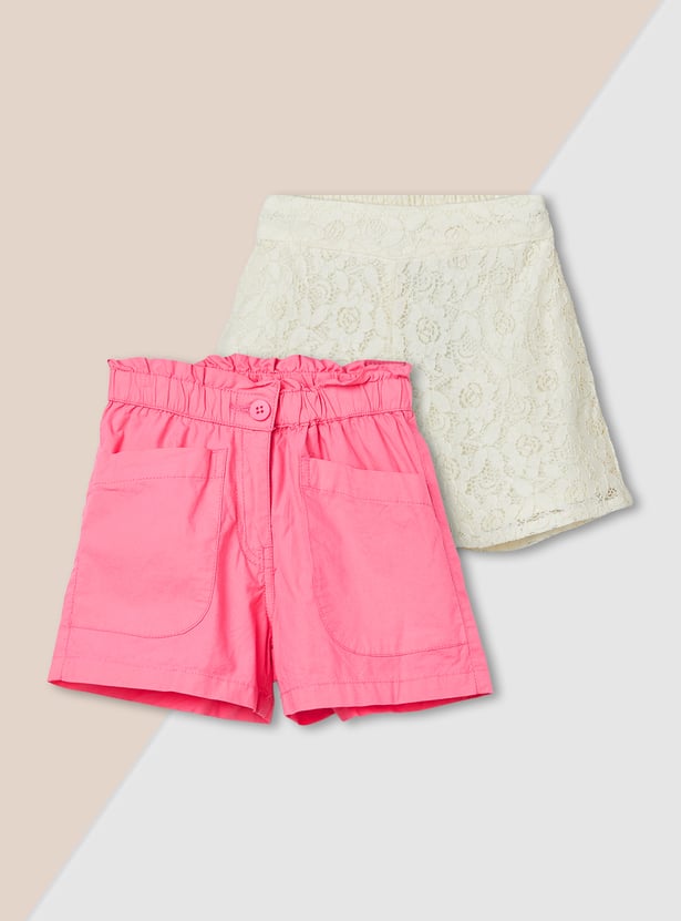 Girls Assorted Shorts - Pack of 2
